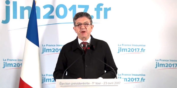 Bloco congratula Mélenchon por resultado histórico nas presidenciais francesas