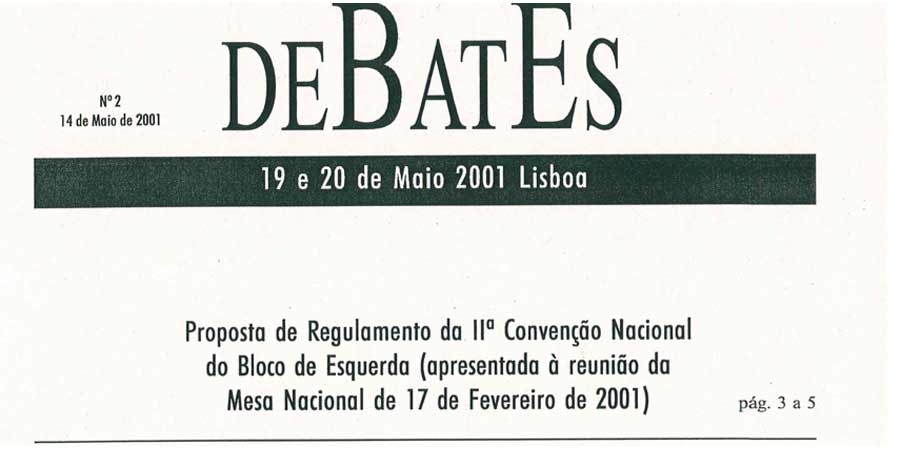 Resolução da II Convenção do Bloco