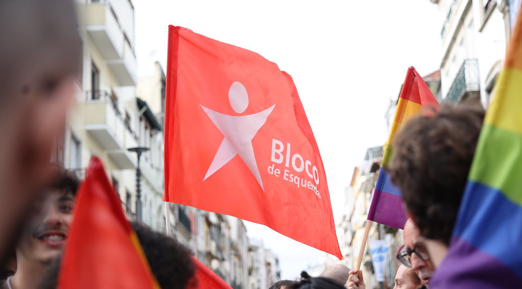 bandeira do Bloco de Esquerda