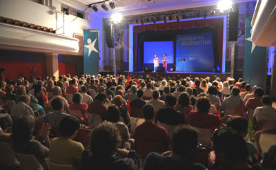 Comício no Barreiro. Foto de Paulete Matos