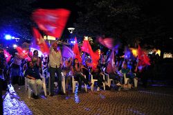 Comício em Leiria. Foto de Paulete Matos