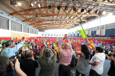 Almoço-comício no Pavilhão Atlântico em Lisboa - Foto de Paulete Matos