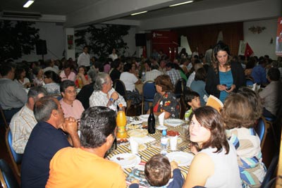 Jantar-comício em Salvaterra de Magos