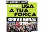 Folheto de apelo à greve geral dos estudantes