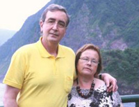 Paulo Martins e a sua companheira Guida Vieira