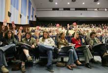 Votação na 4ª convençao do BE - Foto de Paulete Matos