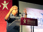 Fernando Rosas no comício de Milfontes. Foto Paulete Matos