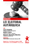 Lei eleitoral em debate na quarta-feira