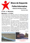 Edição de Dezembro 2008 da folha informativa do Bloco/Gaia
