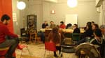 José Soeiro encontrou-se em Atenas com os jovens da organização de esquerda grega Synaspismos