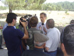 Francisco Louçã em Almeirim, junto à Herdade dos Gagos