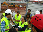 Helena Pinto visita as obras da CRIL. Foto de André Beja. Clique para ampliar