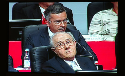 Jardim Gonçalves na assembleia de accionistas do BCP em 2007. Foto Lusa