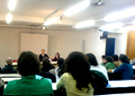 Debate na Faculdade de Ciências Sociais e Humanas