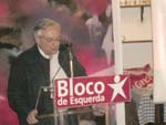 Fernando Rosas discursou no jantar de aniversário do Bloco em Setúbal