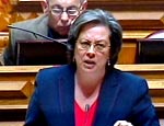 Helena Pinto visitou o EP Pinheiro da Cruz na véspera do debate com o ministro da Justiça