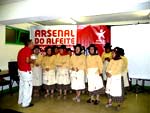 O Grupo de Cantadeiras Alma Alentejana abriu a sessão com as cantigas de protesto do Alfeite