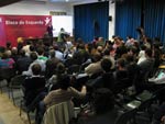 Sessão pública em Coimbra sobre a crise financeira. Foto Paulete Matos.