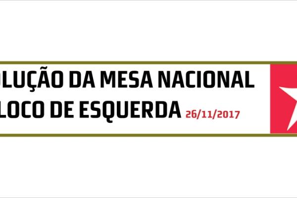 Mesa Nacional reuniu a 26 de novembro