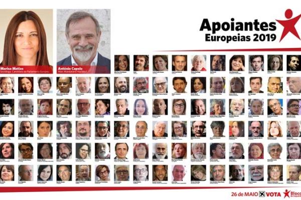 Mais de 90 personalidades apelam ao voto no Bloco para as europeias