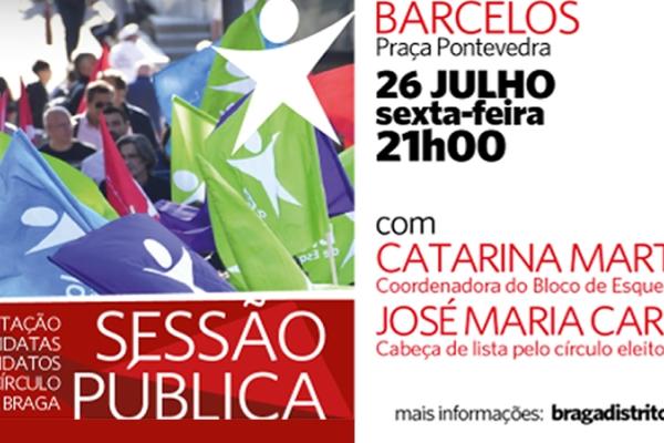 Apresentação de candidatos/as pelo círculo eleitoral de Braga
