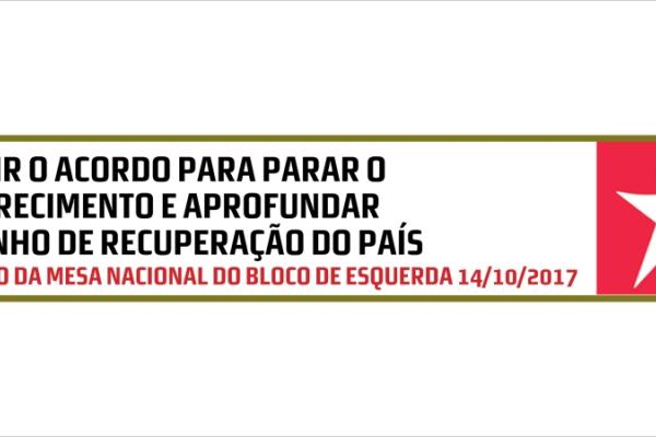 Mesa Nacional reuniu a 14 de outubro