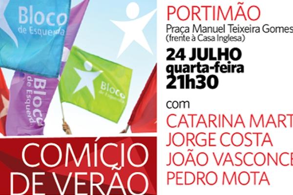 Comício de verão do Bloco - Portimão