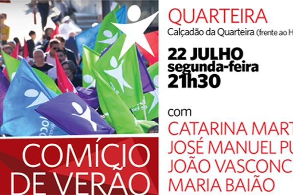 Comício de verão do Bloco - Quarteira